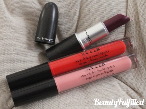 12 Favourite Beauty Products of 2012 - Lips Rebel by MAC Tesoro Bellissima Stila Stay All Day Liquid Lipstick