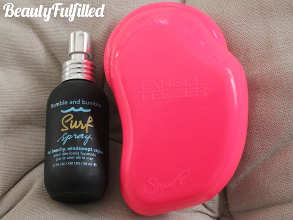 12 Favourite Beauty Products of 2012 - Hair Bumble & Bumble Surf Spray and Tangle Teezer